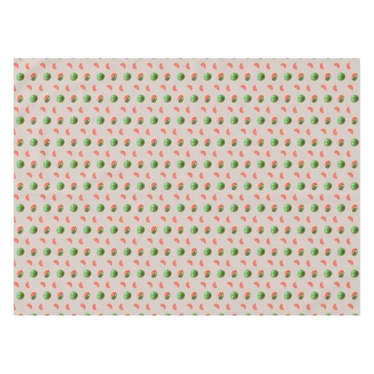 Tropische Wassermelonen auf Lucky Beige Tableclout Tischdecke (Vorderseite (Horizontal))