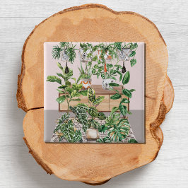 Tropische Wasserpflanzen Button