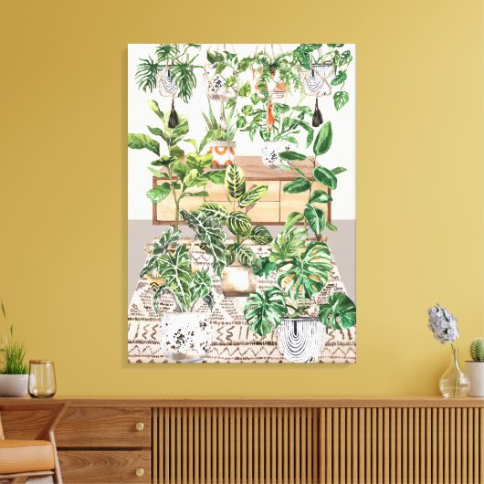 Tropische Wasserpflanzen Leinwanddruck (Insitu (Wohnzimmer))