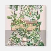 Tropische Wasserpflanzen Magnet (Vorne)