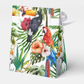 tropische Wasservögel und Blattmuster Geschenkschachtel (Rückseite)