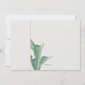 Tropische Wedel-Abschlussball-Einladung Einladung (Rückseite)