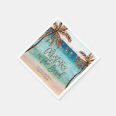 Tropische Weihnachten am Party Servietten (Ecke)