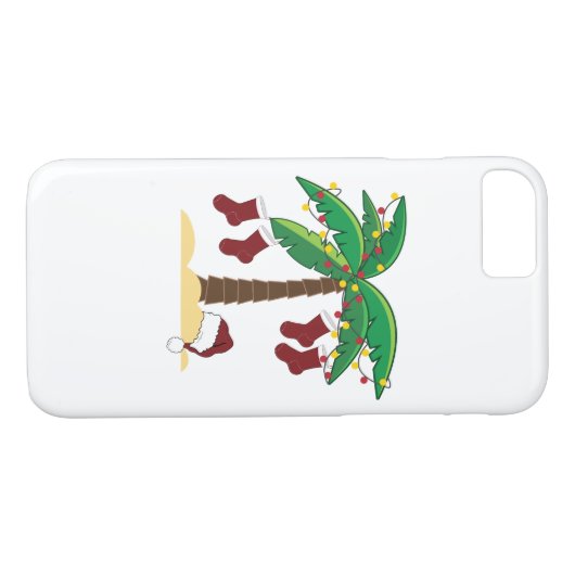 Tropische Weihnachten Case-Mate iPhone Hülle (Rückseite (Horizontal))