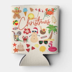 Tropische Weihnachten Dosenkühler