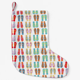 Tropische Weihnachten Flip Flops Beach Urlaub Kleiner Weihnachtsstrumpf