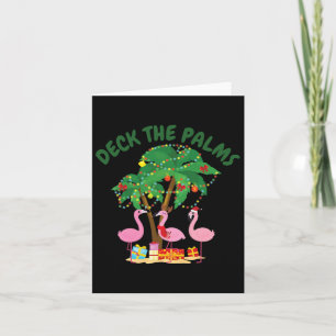 Tropische Weihnachten Florida Flamingo Deck Die Pa Karte