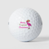 Tropische Weihnachten Golfball (Vorderseite)