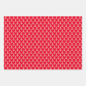 Tropische Weihnachten im Juli nautisches Ankermust Geschenkpapier Set (Vorderseite 3)
