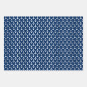 Tropische Weihnachten im Juli nautisches Ankermust Geschenkpapier Set (Vorderseite 2)