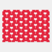 Tropische Weihnachten im Juli Palmenmuster Geschenkpapier Set (Vorderseite 3)