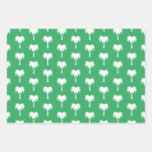 Tropische Weihnachten im Juli Palmenmuster Geschenkpapier Set (Vorderseite 2)