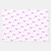 Tropische Weihnachten im Juli rosa Flamingo-Muster Geschenkpapier Set (Vorderseite 2)