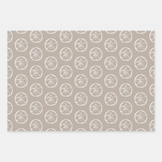 Tropische Weihnachten im Juli Sanddollarstrand Mus Geschenkpapier Set (Vorderseite 3)