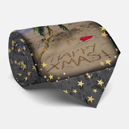 Tropische Weihnachten Krawatte (Gerollt)