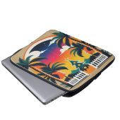 Tropische Weihnachten Laptopschutzhülle (Vorne Knopf)