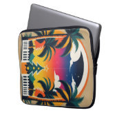 Tropische Weihnachten Laptopschutzhülle (Vorderseite Links)