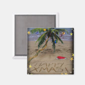 Tropische Weihnachten Magnet (Vorderseite/Rückseite)