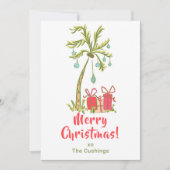 Tropische Weihnachten mit Palmen Tree präsentiert (Vorderseite)