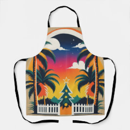 Tropische Weihnachten Schürze