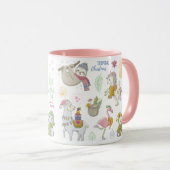 Tropische Weihnachten Tasse (VorderseiteRechts)