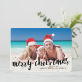 Tropische Weihnachtsbilderkarte Feiertagskarte (Stehend Vorderseite)