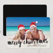 Tropische Weihnachtsbilderkarte Feiertagskarte (Vorne/Hinten)