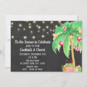 Tropische Weihnachtseinladung Einladung (Vorderseite)