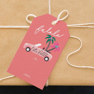 Tropische Weihnachtsfala Lasse Roll Pink Convertib Geschenkanhänger