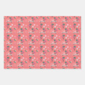 Tropische Weihnachtsfala Lasse Roll Pink Convertib Geschenkpapier Set (Vorderseite 2)