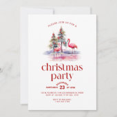 Tropische Weihnachtsfeier-Party Einladung (Vorderseite)