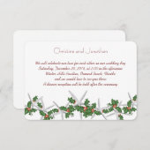 Tropische Weihnachtsfeierlichkeiten Einladung (Vorne/Hinten)