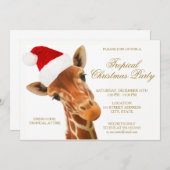 Tropische Weihnachtsgeschenke| Party Einladung (Vorne/Hinten)