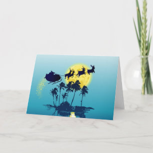 Tropische Weihnachtsgruß-Karte Feiertagskarte