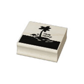 Tropische Weihnachtsinsel Gummistempel (Stempel)