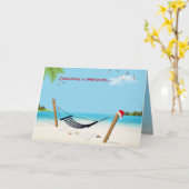 Tropische Weihnachtsinsel Karte (Gelbe Blume)