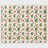 Tropische Weihnachtskaktus Geschenkpapier (Flach)