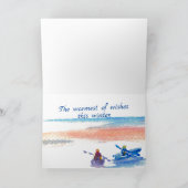 Tropische Weihnachtskarte Dankeskarte (Innenseite)