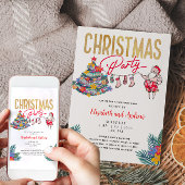 Tropische Weihnachtskarte Einladung