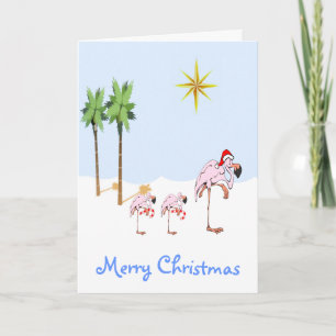 Tropische Weihnachtskarte Feiertagskarte