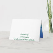 Tropische Weihnachtskarten aus Florida Feiertagskarte (Rückseite)