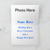 Tropische Weihnachtskarten mit Strand Feiertagskarte (Innenseite)