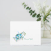 Tropische Weihnachtskarten Wasserfarbenschildkröte Postkarte (Stehend Vorderseite)