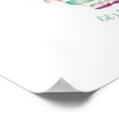 Tropische Weihnachtskunst Poster (Ecke)