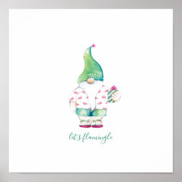 Tropische Weihnachtskunst Poster