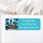 Tropische Weihnachtsleuchten-Rücksendeadresse (Insitu)