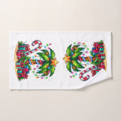 Tropische Weihnachtspalme Badhandtuch Set (Handtuch)