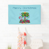 Tropische Weihnachtspalme Banner (Insitu)