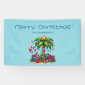 Tropische Weihnachtspalme Banner (Horizontal)