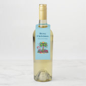 Tropische Weihnachtspalme Flaschenanhänger (Auf Flasche)